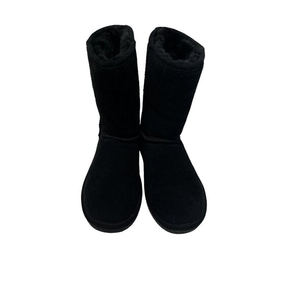 Bearpaw Womens Emma Short Boot Size 9 Sheepskin Wool Blend Black Winter Footwear - Picture 9 of 12